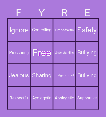 Friendship Bingo! Bingo Card