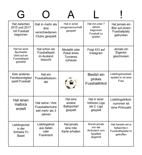 meet your teammates! Bingo Card