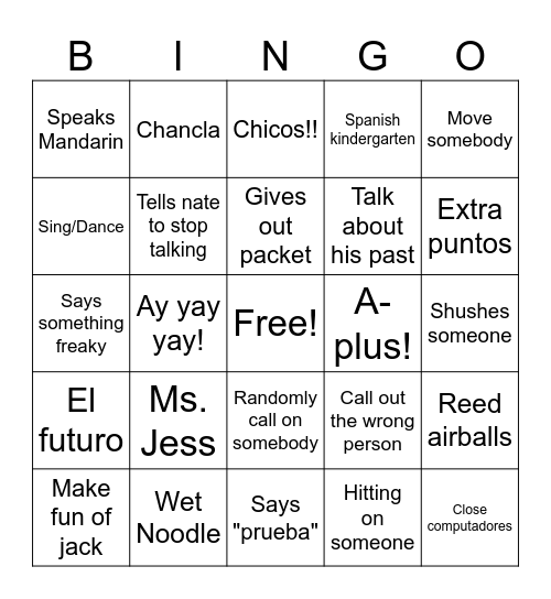 Morales Per. 1 Bingo Card