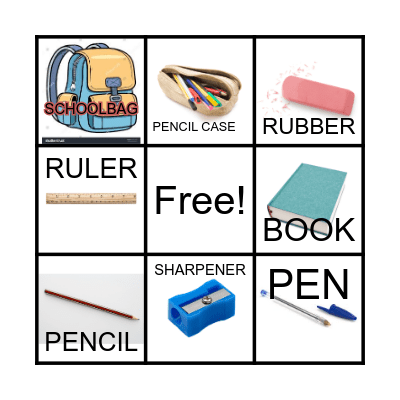 SCHOOL TIME! Bingo Card