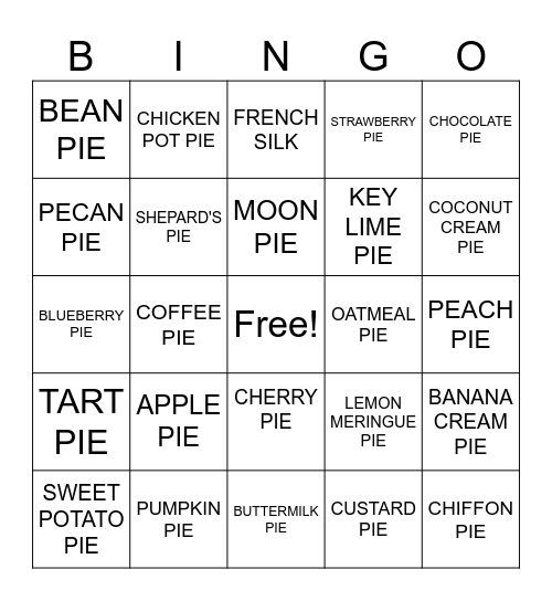 3.14 DAY Bingo Card