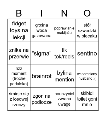 Karusix bingo Card