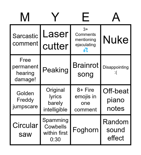 GavinZ Bingo Card