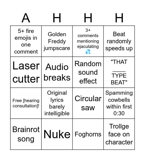 GavinZ Bingo Card