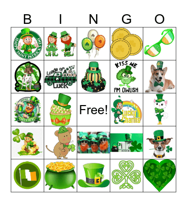 Happy St. Patricks Day Bingo Card