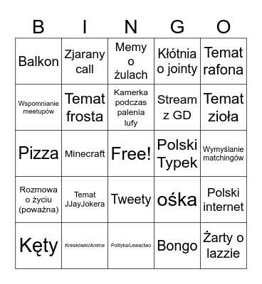 Asu ZWK Bingo Card