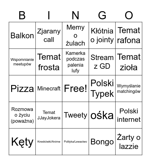 Asu ZWK Bingo Card