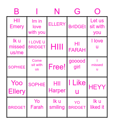 C-DAY LUNCH Bingo Card