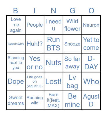 @roundie_guk Bingo Card