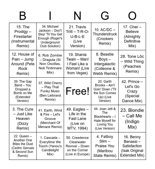 Word chain vol 2 Bingo Card
