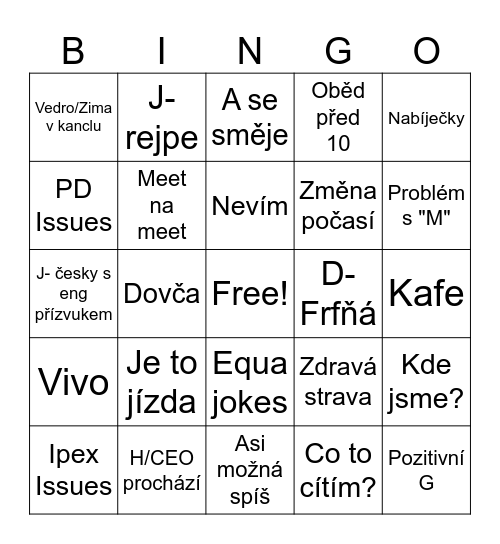 SOS 3 Bingo Card