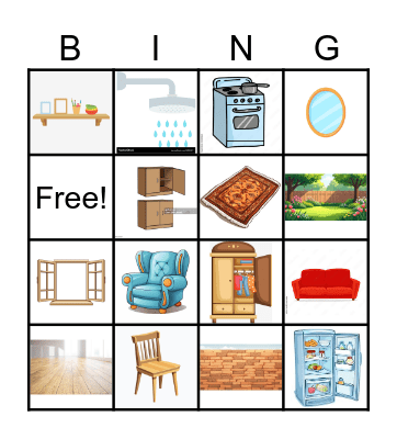 My house Bingo Card