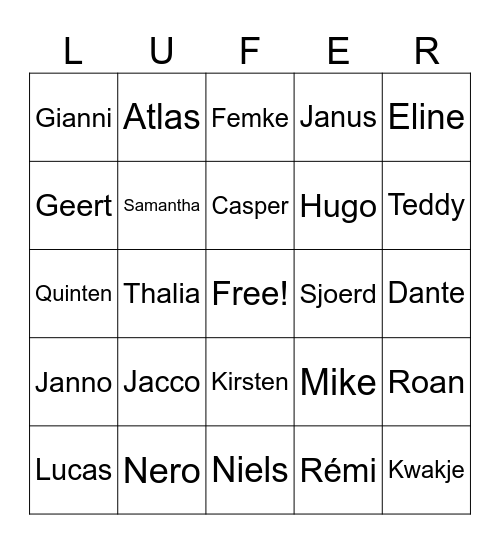 L.U.C.I.F.E.R.i Bingo 🔥🔥🔥 Bingo Card
