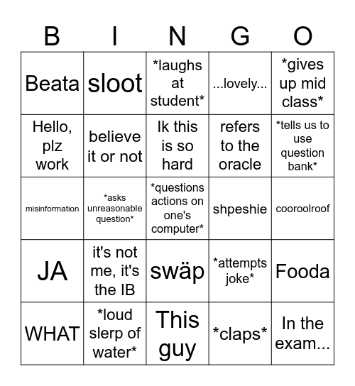 Da[BLOCKED] Bingo part 2 Bingo Card