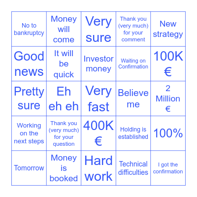 #? Empty Updates and Promises Bingo Card