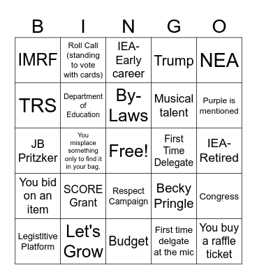 IEA-RA 2025 Bingo Card