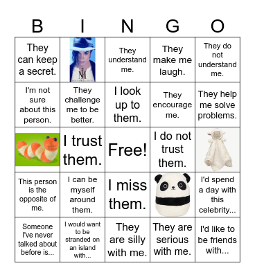 People Bingo Card