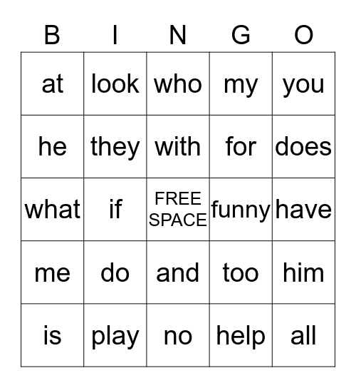 BINGO Card