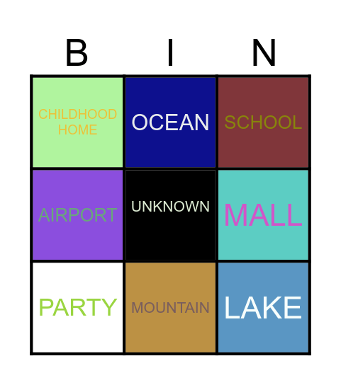 pisces dream season bingo Card