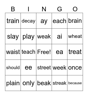 Intermediate OG Bingo Card
