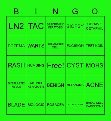 ST PATRICK'S DAY BINGO Card