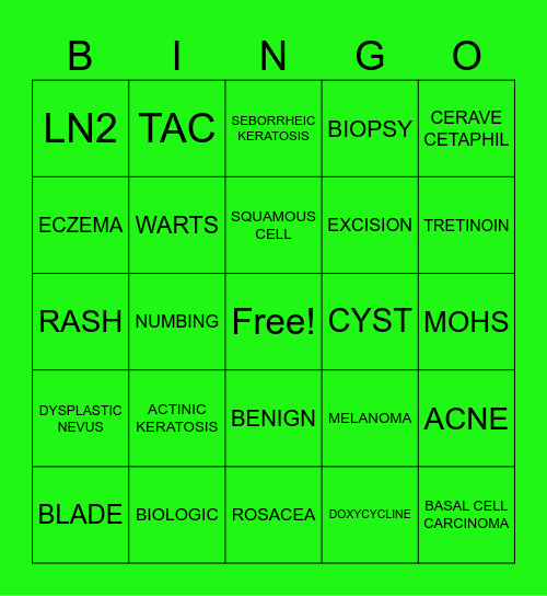 ST PATRICK'S DAY BINGO Card