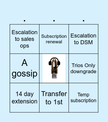 Non-tech shadowing Bingo Card