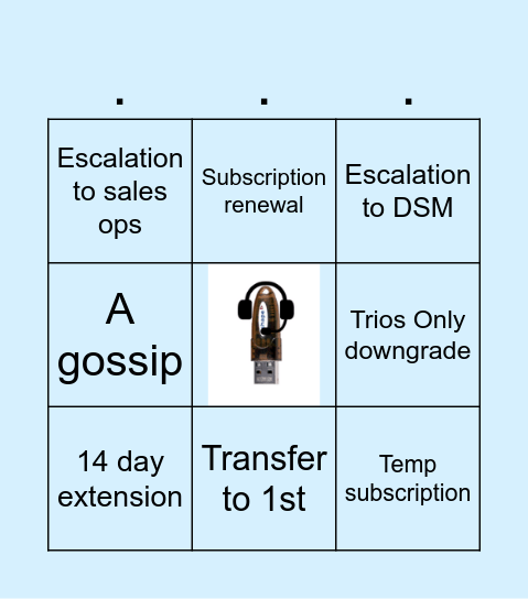 Non-tech shadowing Bingo Card