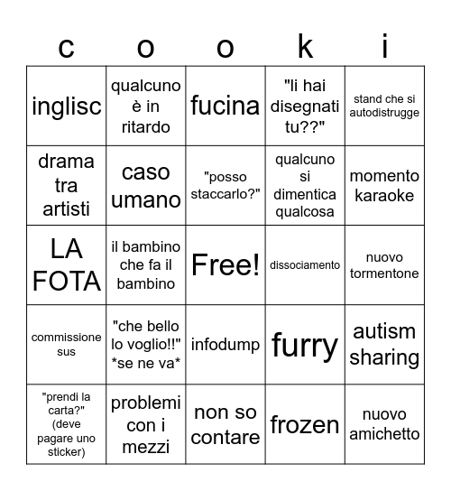 Bingo Comofun 2025 Bingo Card