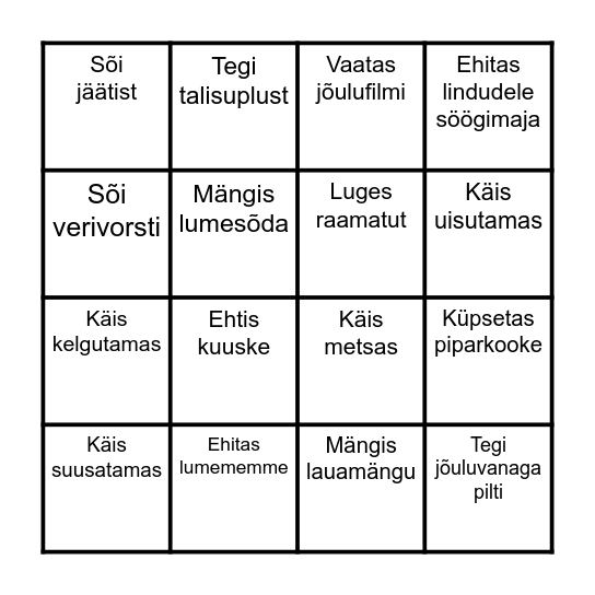 Leia keegi, kes ... Bingo Card
