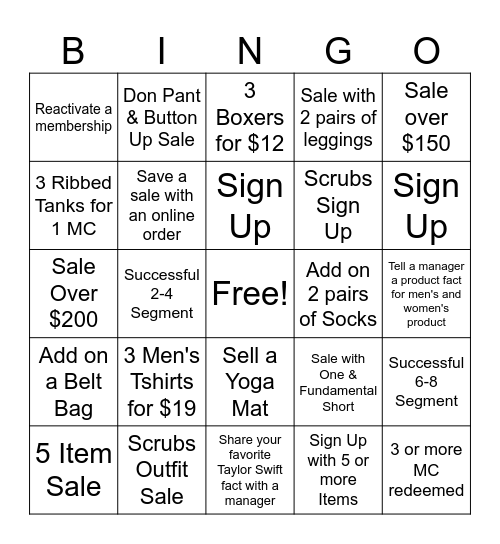 FAB Spring Break Bingo Card