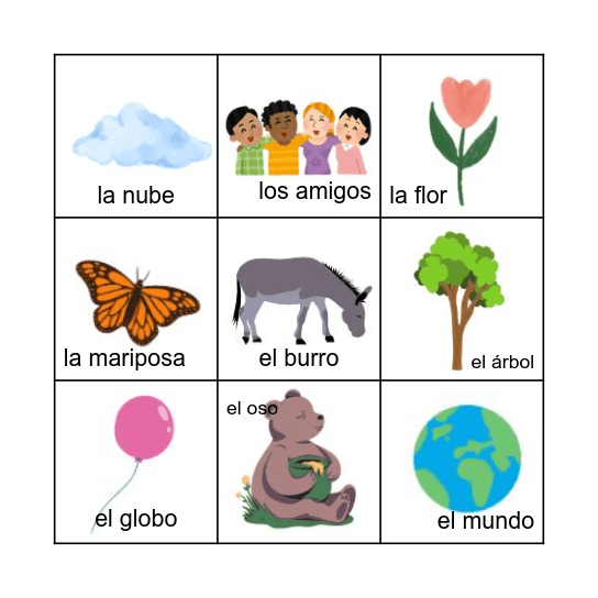 DIA Lotería Bingo Card