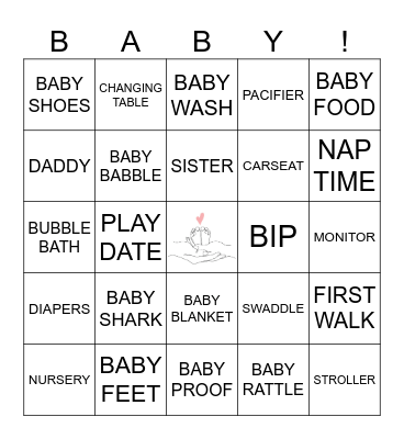 Baby Bingo Card