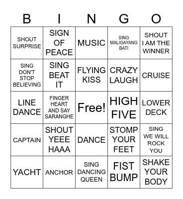 DHEBBIE PARTY Bingo Card