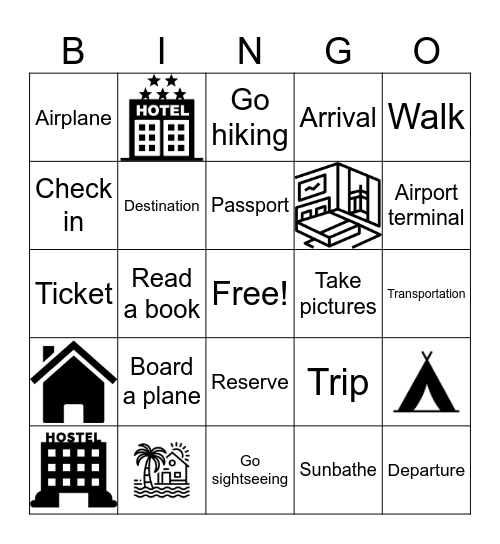 Traveling Bingo Card