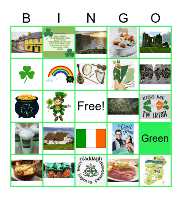 Saint Patrick's Day Bingo Card