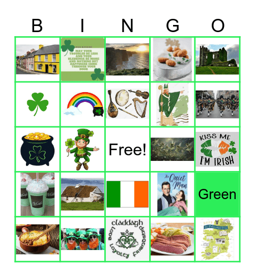 Saint Patrick's Day Bingo Card