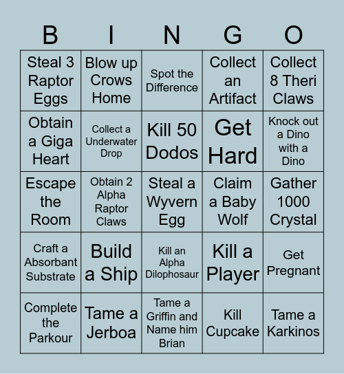 THE NEST BINGO Card