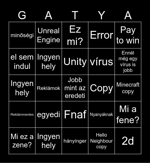 Gatya - Android Bingo Card