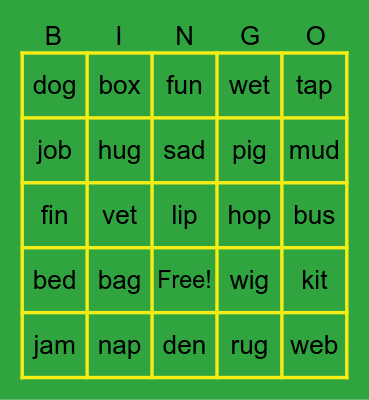 Mr Carr's Superstars Bingo Card