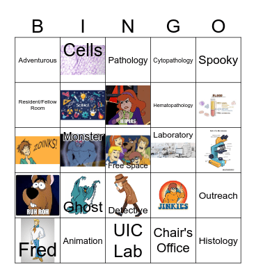 Mystery Machine Bingo Card