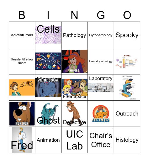 Mystery Machine Bingo Card