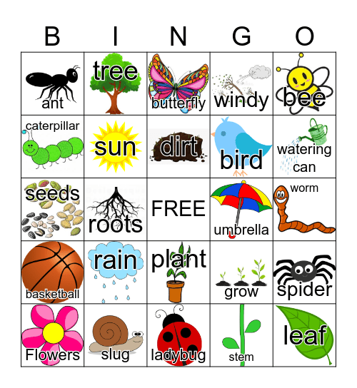 SPRING BREAK Bingo Card