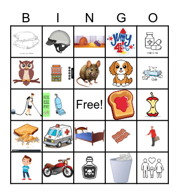 The Mouse and The Motorcycle Bingo Card