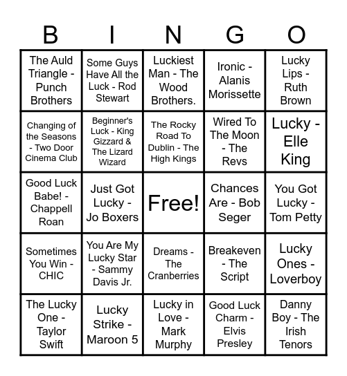 🍀Lucky Bingo🍀 Bingo Card