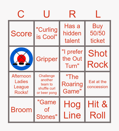 Afternoon Ladies 'Bingo' Bingo Card