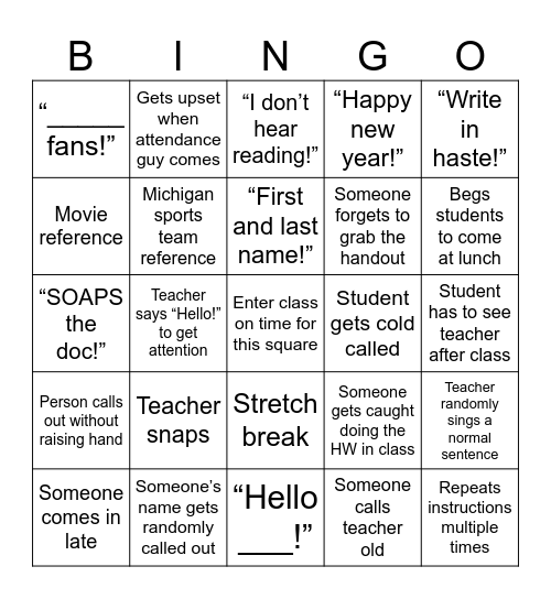 AP World History Bingo Card