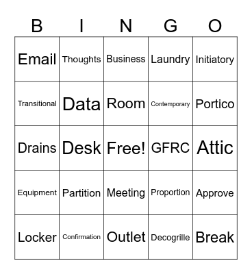 Page Turn BINGO Card