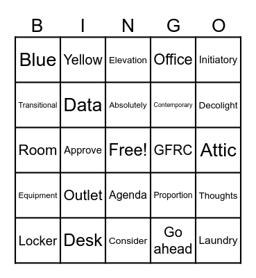 Page Turn BINGO Card