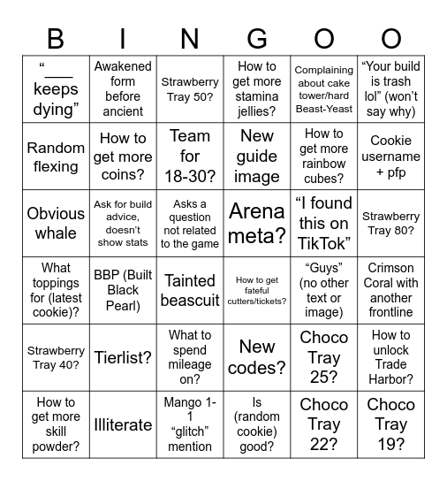 Neo’s #guides_and_help General Bingo Card